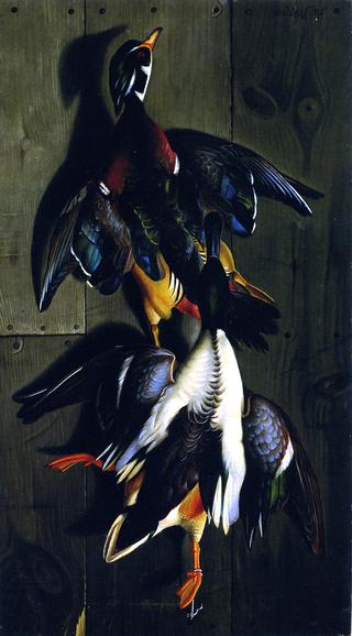 Hanging Game: Wood Duck and Mallard