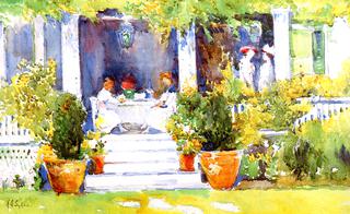 Lunch on the Porch, Vernon Place, Cincinnati
