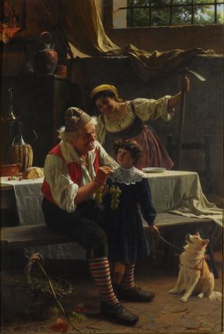 Interior Scene with Figures