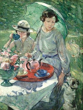 Tea Table in Garden