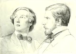 Portrait of Frederic Leighton und Enrico Gamba