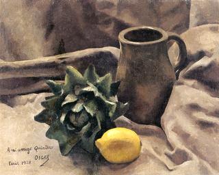 Still LIfe with Carafe and Lemon