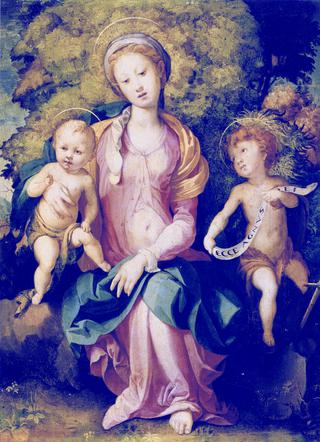 Madonna and child with Saint John