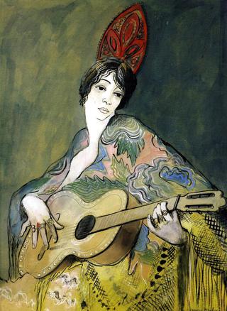 Spanish Woman with Guitar