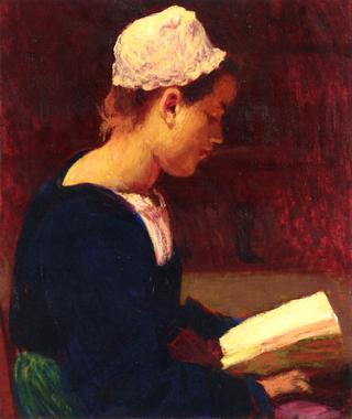 Breton Girl Reading