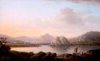 Dumbarton Castle and Town with Ben Lomond