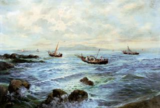 Seascape with Fishing Boats