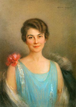 Portrait Of A Lady In Blue