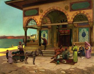 Outside the Selim TÃ¼be, Constantinople