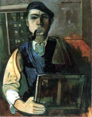 Self-Portrait with Stretcher