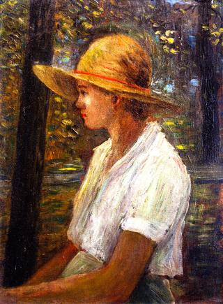 Young Girl/Straw Hat