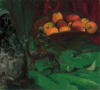 Still-life with Apples and Chinese Figures