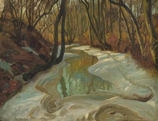 River in Spring (Elv i vårløsning)