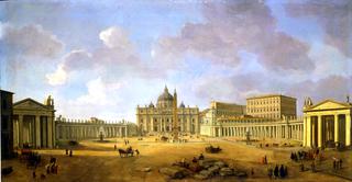 View of Piazza San Pietro, Rome