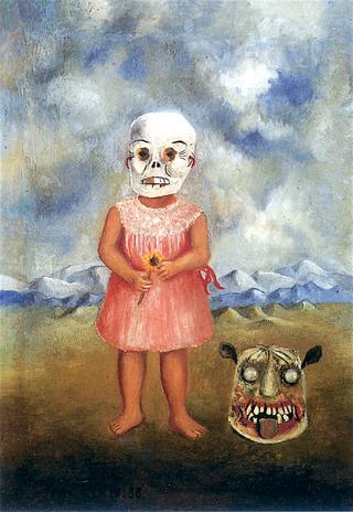 Girl with Death Mask
