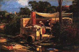 Washerwomen in Pornic, Bretagne