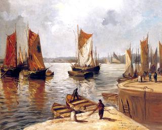 Sailboats in the Port of Toulon