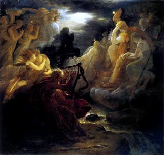 Ossian on the Bank of the Lora, Invoking the Gods to the Strains of a Harp (Hamburg)