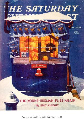News Kiosk in the Snow
