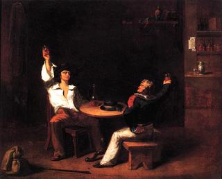 A Sailor of the U.S.S. Constitution, Toasting a New Recruit in a Saloon