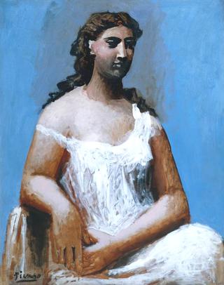 Seated Woman in a Chemise