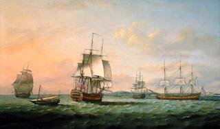 The East Indiaman 'York' and Other Vessels