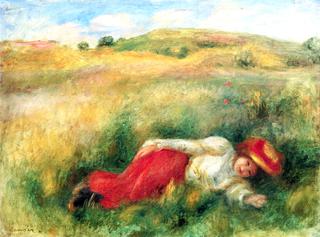 Woman Lying in the Grass