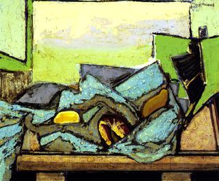 Still LIfe with Green Cloth