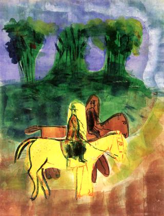 Two Riders in a Landscape