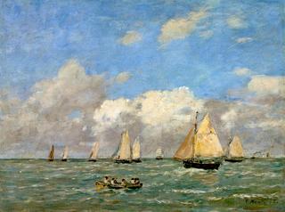The Departure of the Boats at Trouville