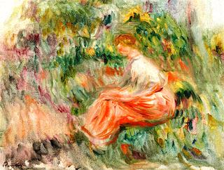 Woman Seated in a Garden