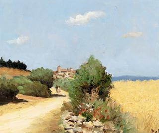 Walking by the wheatfield