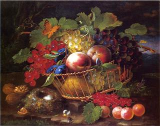 Still Life with Fruit, Butterflies and Bird's Nest