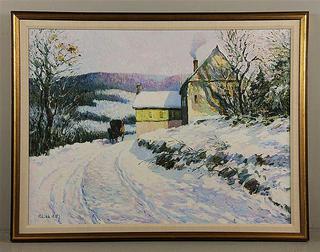 Winter Scene with Carriage