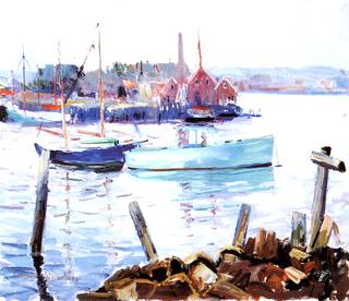 Boats at Anchor, Gloucester