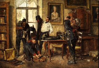 Soldiers at Depature from a Private Accommodation