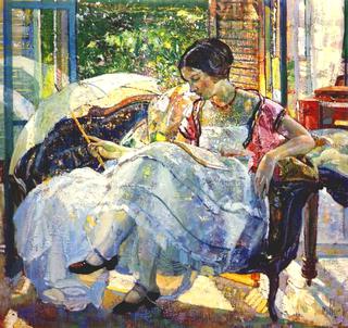 Lady reading