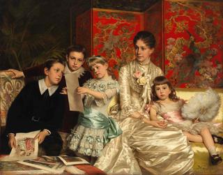 Cornelia Ward with Her Children