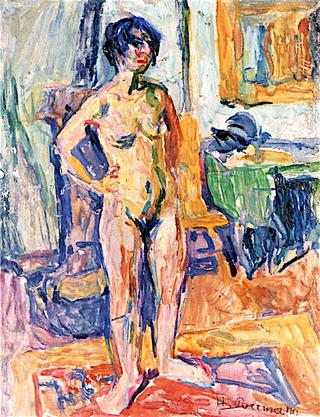 Standing Nude in the Studio