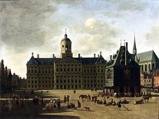 Amsterdam: View of the Dam with the Town Hall