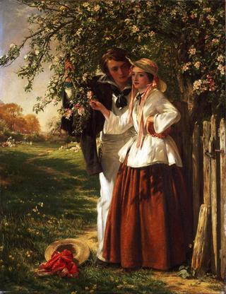 Lovers under a Blossom Tree