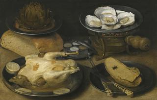 Still Life with a Dish of Oysters upon a Brazier
