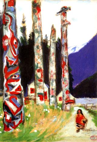 Totems (study for 'Le grand silence blanc)