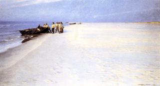 Fishermen on the Beach at Skagen