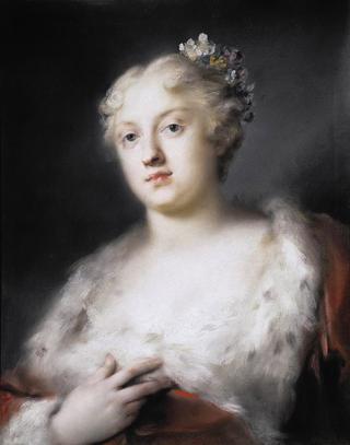 Portrait of a young Lady in a Dress Trimmed with Fur