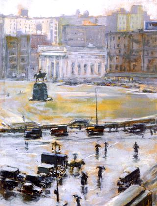 Rain in Union Square