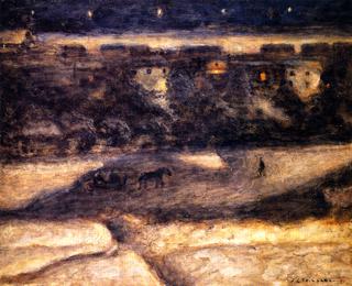 Night Scene, Samaden