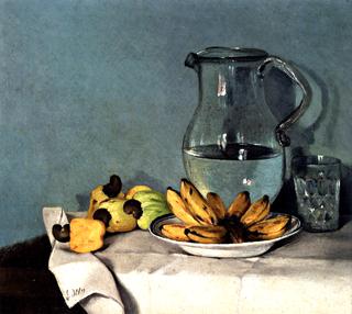 Still Life with Bananas, Pitcher and Cashews