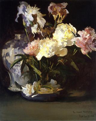 Peonies and Irises