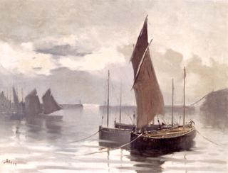 French Harbor Scene